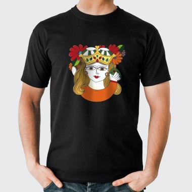 Unisex T-shirt Ceramiche De Simone per Giusina Yellow Queen Unisex T-shirt Ceramiche De Simone per Giusina Yellow Queen